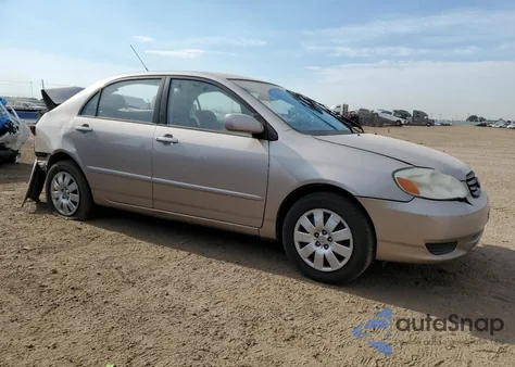 2003 Toyota Corolla Ce z USA, uszkodzony, nr VIN 1NXBR32E03Z170862